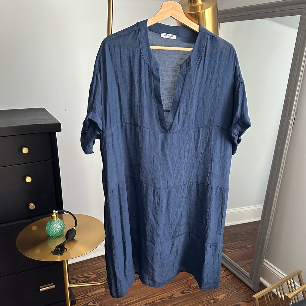 AI'MAGE Women's Swimsuit Coverup Casual Dress with Pockets